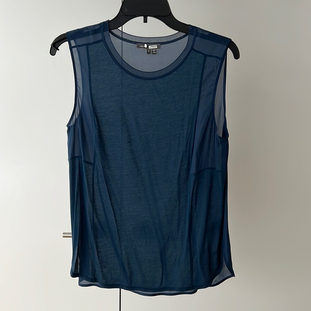 Vince womens silk top